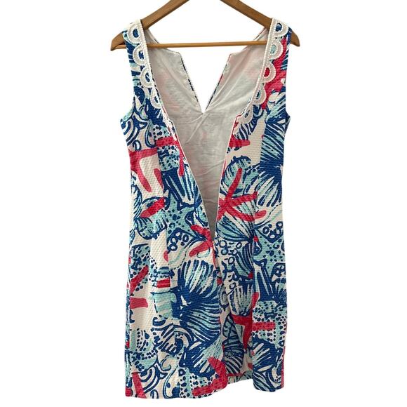 RARE Lilly Pulitzer Janice Shift Resort White She She Shells Dress Size‎ 4 - Picture 8 of 12